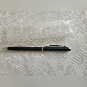 Quill pen black & silver black ink NEW